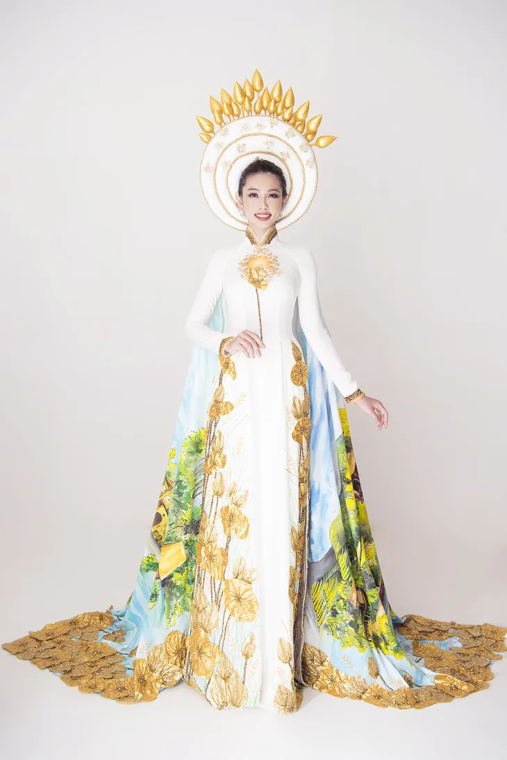 Thuỳ Tiên hé lộ trang phục truyền thống khi vừa lọt Top 8 Miss International - Ảnh 2. Thuỳ Tiên hé lộ trang phục truyền thống khi vừa lọt Top 8 Miss International - Ảnh 2.