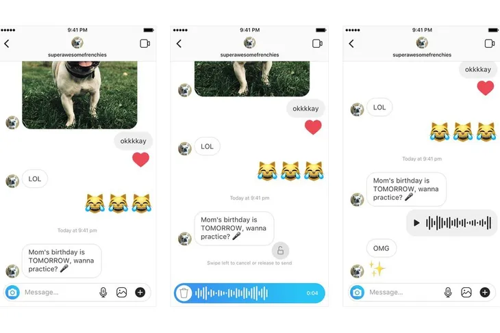 Người dùng Instagram có thể nhắn tin bằng giọng nói trên Android và iOS - Ảnh 1. Người dùng Instagram có thể nhắn tin bằng giọng nói trên Android và iOS - Ảnh 1.