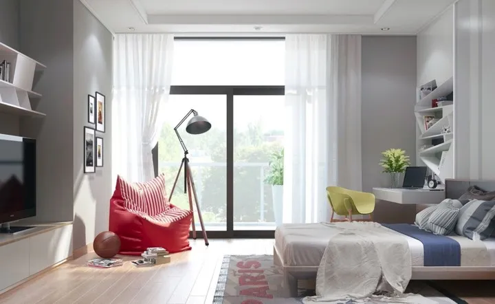 Phòng ngủ tuyệt đẹp dành cho bạn trẻ - Ảnh 6. Phòng ngủ tuyệt đẹp dành cho bạn trẻ - Ảnh 6.