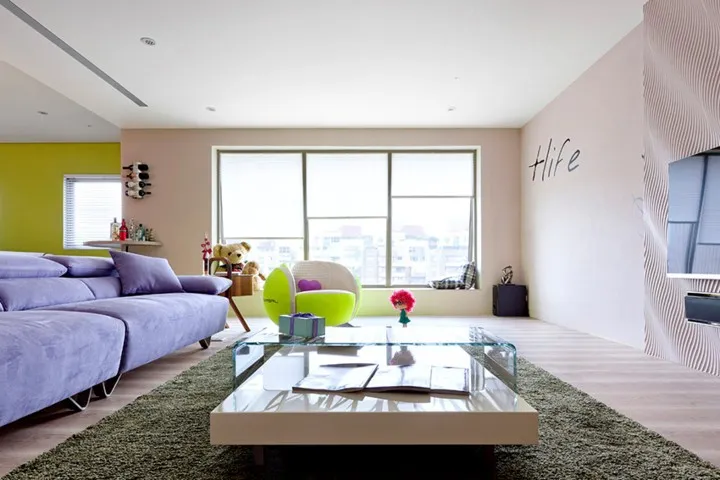 Căn hộ màu sắc được trang trí bằng giấy dán tường - Ảnh 4.