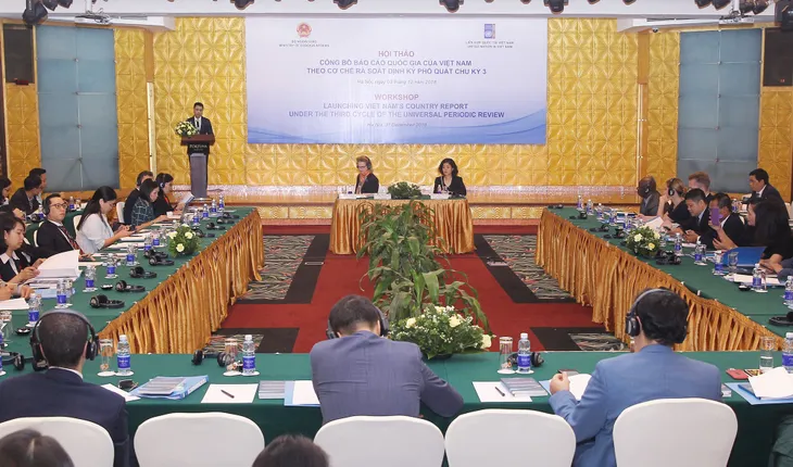 Hội thảo Công bố Báo cáo quốc gia UPR chu kỳ III - Ảnh 1. Hội thảo Công bố Báo cáo quốc gia UPR chu kỳ III - Ảnh 1.
