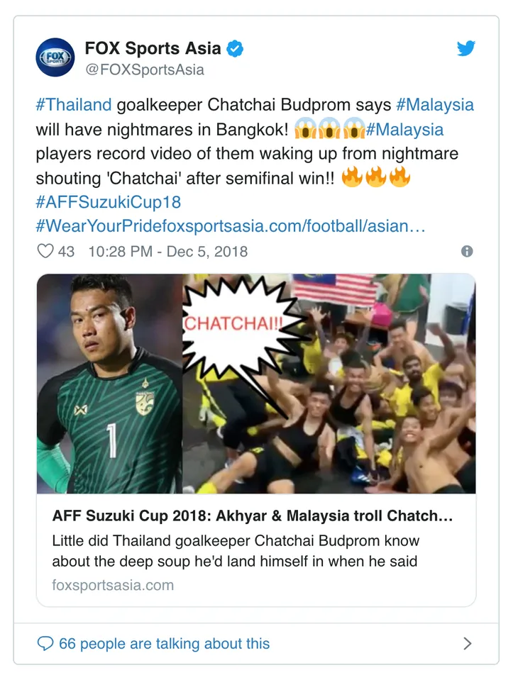 AFF Cup 2018: Thủ quân ĐT Malaysia tiết lộ doping cực mạnh giúp hạ gục ĐT Thái Lan - Ảnh 1. AFF Cup 2018: Thủ quân ĐT Malaysia tiết lộ doping cực mạnh giúp hạ gục ĐT Thái Lan - Ảnh 1.