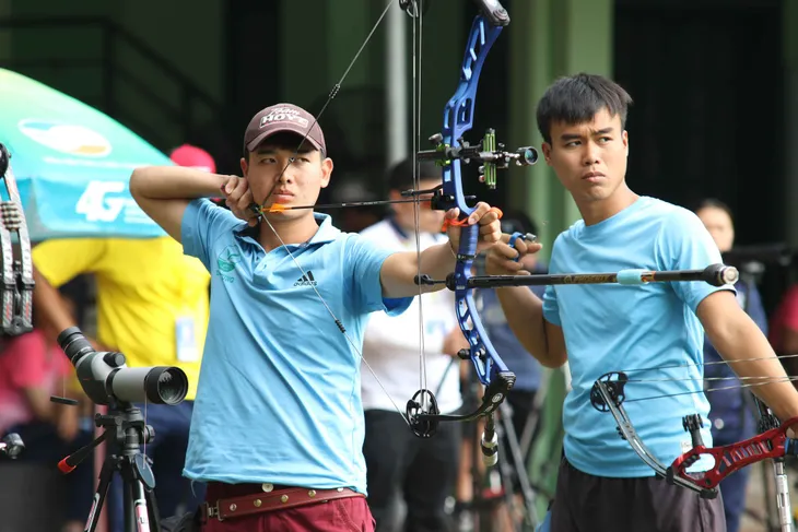 Môn Bắn cung Đại hội TTTQ 2018: Tiến Cương trở lại, Hà Nội có cú hattrick HCV - Ảnh 1. Môn Bắn cung Đại hội TTTQ 2018: Tiến Cương trở lại, Hà Nội có cú hattrick HCV - Ảnh 1.