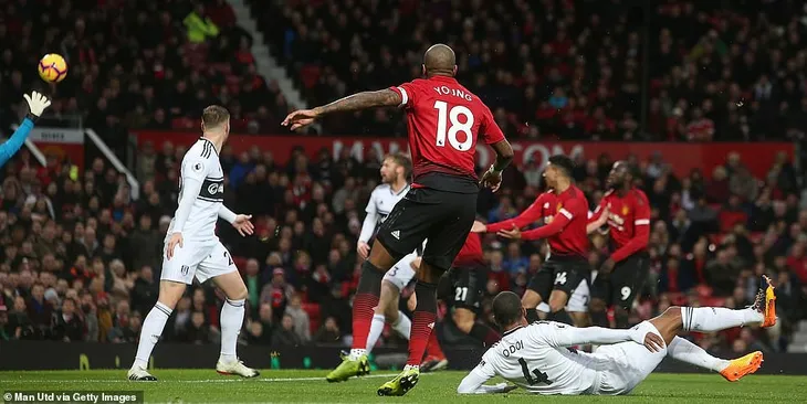 Ashley Young mất hơn 2,5 năm mới ghi bàn ở Old Trafford - Ảnh 1. Ashley Young mất hơn 2,5 năm mới ghi bàn ở Old Trafford - Ảnh 1.