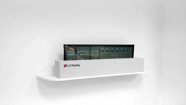 LG trình làng tivi có thể cuộn như... tờ giấy - Ảnh 1. LG trình làng tivi có thể cuộn như... tờ giấy - Ảnh 1.