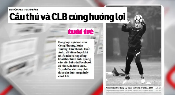 Hợp đồng khai thác hình ảnh thủ môn Bùi Tiến Dũng - Tâm điểm của dư luận - Ảnh 2.