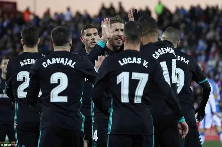 Ngược dòng thắng Leganes, Real Madrid còn kém Barcelona 14 điểm - Ảnh 1. Ngược dòng thắng Leganes, Real Madrid còn kém Barcelona 14 điểm - Ảnh 1.