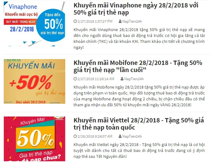 Ngày mai (28/2), các nhà mạng khuyến mại 50% lần cuối cho thuê bao trả trước - Ảnh 1. Ngày mai (28/2), các nhà mạng khuyến mại 50% lần cuối cho thuê bao trả trước - Ảnh 1.
