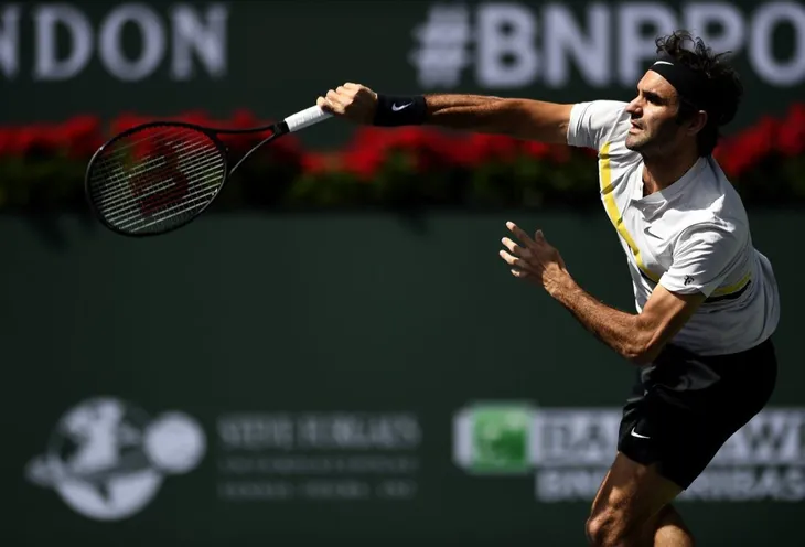 Indian Wells 2018: Roger Federer dễ dàng vượt qua Krajinovic và bước tiếp vào vòng 4 - Ảnh 2. Indian Wells 2018: Roger Federer dễ dàng vượt qua Krajinovic và bước tiếp vào vòng 4 - Ảnh 2.