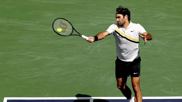 Ngược dòng ngoạn mục, Federer ghi danh vào chung kết Indian Wells - Ảnh 2. Ngược dòng ngoạn mục, Federer ghi danh vào chung kết Indian Wells - Ảnh 2.