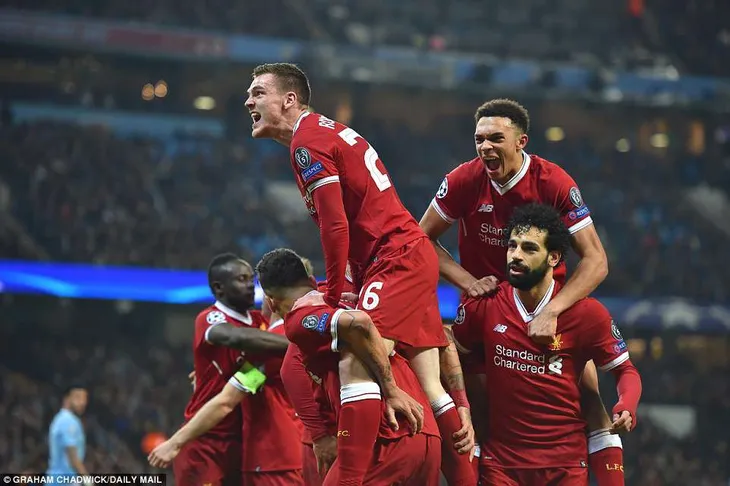 Kết quả Champions League sáng 11/4: AS Roma 3-0 Barcelona, Man City 1-2 Liverpool - Ảnh 2. Kết quả Champions League sáng 11/4: AS Roma 3-0 Barcelona, Man City 1-2 Liverpool - Ảnh 2.