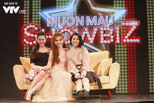 Gái một con Thu Thủy rạng rỡ khuấy động trường quay Muôn màu showbiz - Ảnh 4. Gái một con Thu Thủy rạng rỡ khuấy động trường quay Muôn màu showbiz - Ảnh 4.
