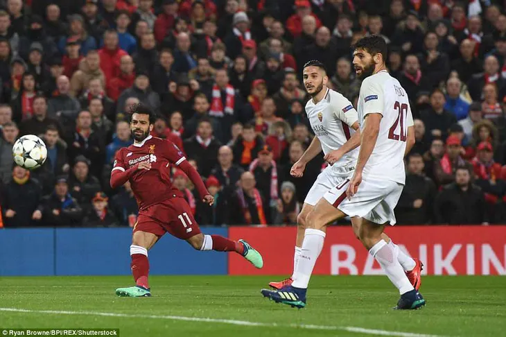 Đại thắng AS Roma, Liverpool giành lợi thế lớn trước trận lượt về - Ảnh 1. Đại thắng AS Roma, Liverpool giành lợi thế lớn trước trận lượt về - Ảnh 1.