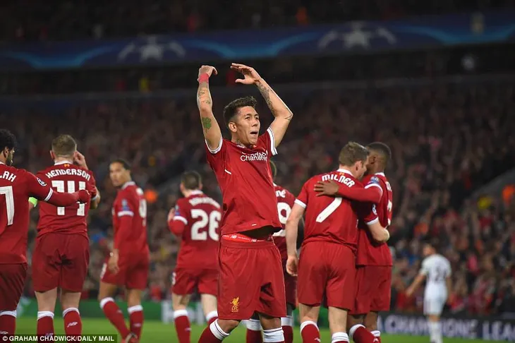 Roberto Firmino trở thành cầu thủ ghi 10 bàn thắng nhanh nhất trong lịch sử Champions League - Ảnh 1. Roberto Firmino trở thành cầu thủ ghi 10 bàn thắng nhanh nhất trong lịch sử Champions League - Ảnh 1.