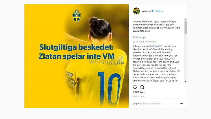 CHÍNH THỨC: Ibrahimovic sẽ không tham dự World Cup cùng ĐT Thụy Điển - Ảnh 1. CHÍNH THỨC: Ibrahimovic sẽ không tham dự World Cup cùng ĐT Thụy Điển - Ảnh 1.