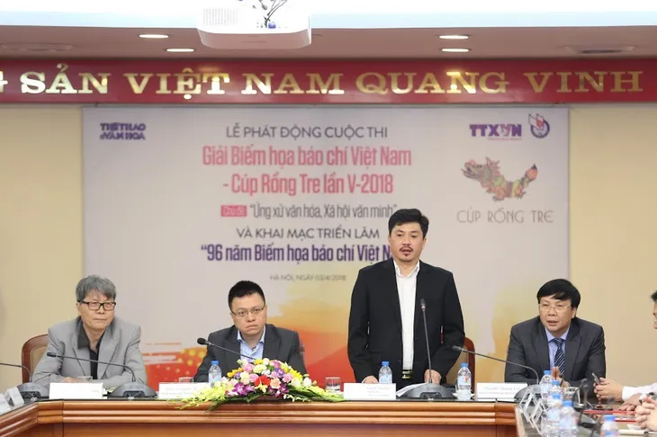 Phát động Giải biếm họa báo chí Việt Nam lần V-2018 - Ảnh 1. Phát động Giải biếm họa báo chí Việt Nam lần V-2018 - Ảnh 1.