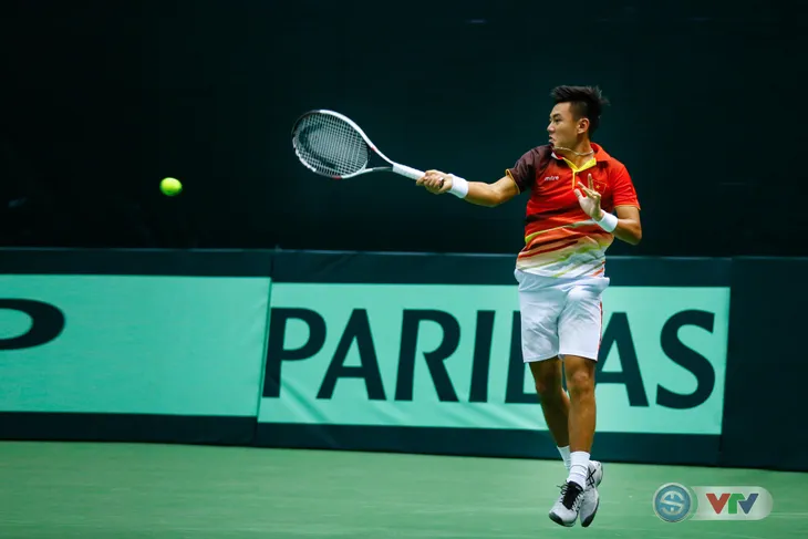 ẢNH: Lý Hoàng Nam ra quân thắng lợi tại Davis Cup - Ảnh 12. ẢNH: Lý Hoàng Nam ra quân thắng lợi tại Davis Cup - Ảnh 12.