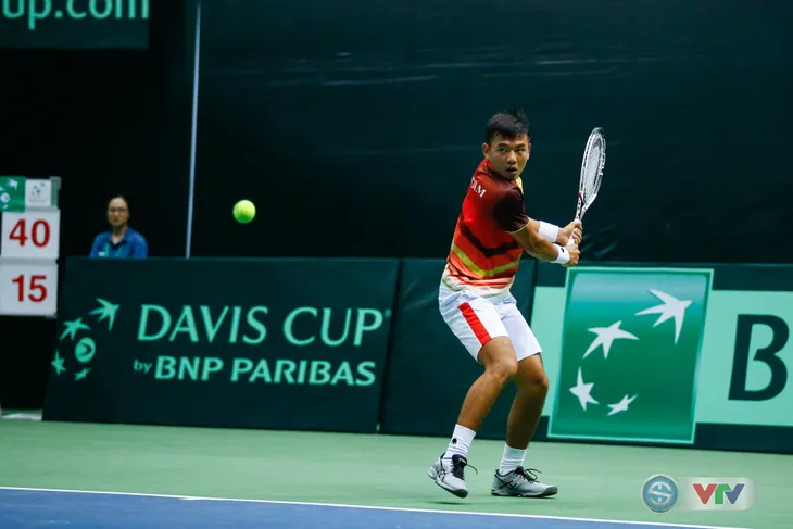 ẢNH: Lý Hoàng Nam ra quân thắng lợi tại Davis Cup - Ảnh 13. ẢNH: Lý Hoàng Nam ra quân thắng lợi tại Davis Cup - Ảnh 13.