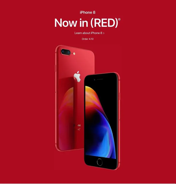 Apple chính thức trình làng iPhone 8/8 Plus màu đỏ - Ảnh 1. Apple chính thức trình làng iPhone 8/8 Plus màu đỏ - Ảnh 1.