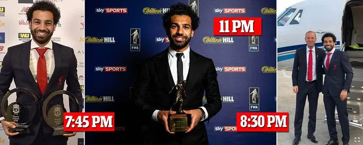 Mohamed Salah mệt vì nhận giải - Ảnh 1. Mohamed Salah mệt vì nhận giải - Ảnh 1.