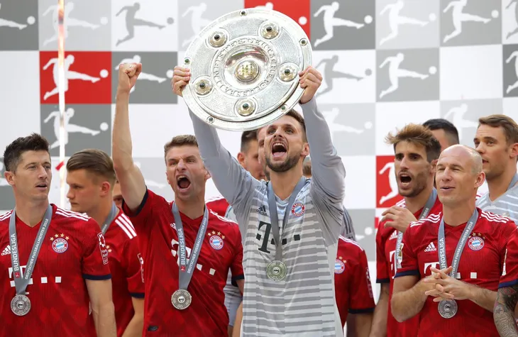 Ảnh: Bayern Munich ăn mừng chức vô địch Bundesliga 2017/18 - Ảnh 1. Ảnh: Bayern Munich ăn mừng chức vô địch Bundesliga 2017/18 - Ảnh 1.