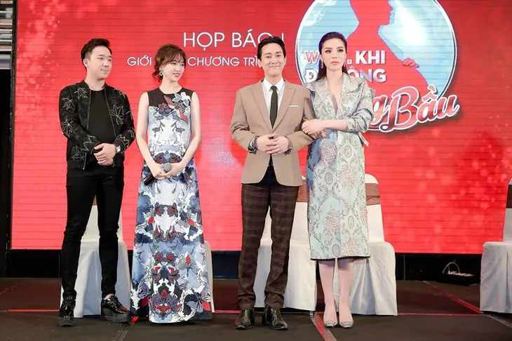 Trấn Thành - Hari Won vác bụng bầu ra mắt show Khi đàn ông mang bầu - Ảnh 2. Trấn Thành - Hari Won vác bụng bầu ra mắt show Khi đàn ông mang bầu - Ảnh 2.