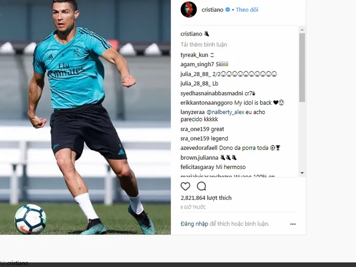 Cristiano Ronaldo sẵn sàng cho chung kết UEFA Champions League - Ảnh 1. Cristiano Ronaldo sẵn sàng cho chung kết UEFA Champions League - Ảnh 1.