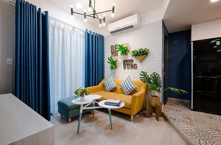 Căn hộ có màu sắc tươi vui của bà mẹ đơn thân - Ảnh 1. Căn hộ có màu sắc tươi vui của bà mẹ đơn thân - Ảnh 1.