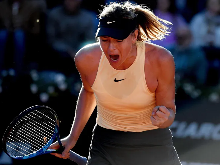 Maria Sharapova ngược dòng vào vòng 3 Rome mở rộng 2018 - Ảnh 4. Maria Sharapova ngược dòng vào vòng 3 Rome mở rộng 2018 - Ảnh 4.