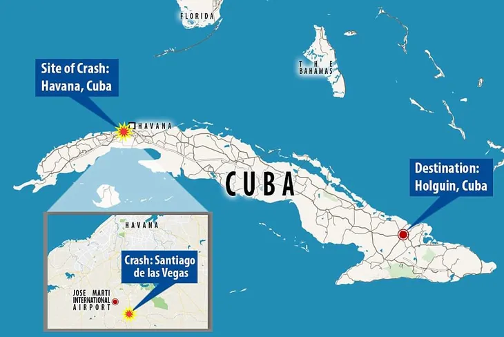 Tai nạn máy bay ở Cuba: Hơn 100 người chết, 3 người nguy kịch - Ảnh 6. Tai nạn máy bay ở Cuba: Hơn 100 người chết, 3 người nguy kịch - Ảnh 6.