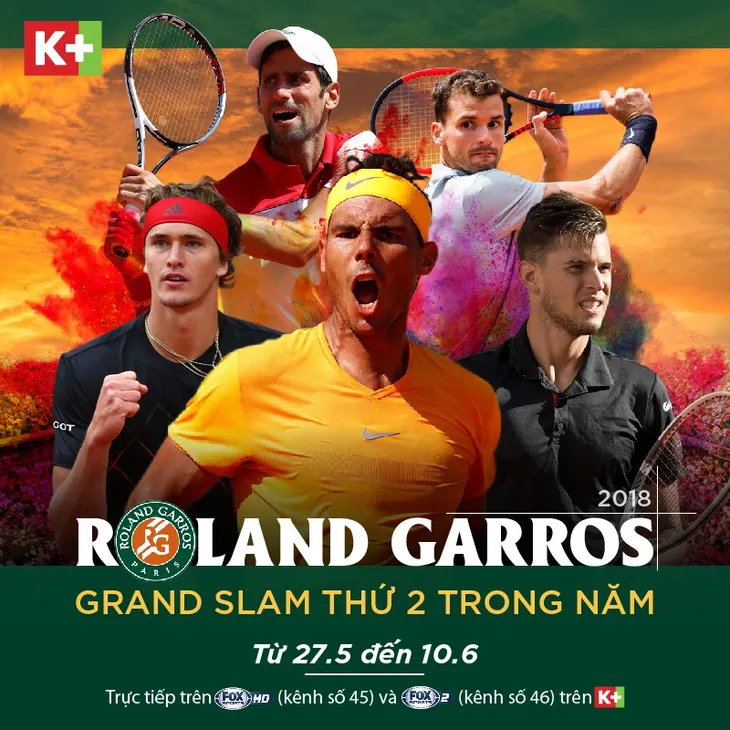 K+ độc quyền phát sóng chung kết Champions League và giải quần vợt Roland Garros - Ảnh 3. K+ độc quyền phát sóng chung kết Champions League và giải quần vợt Roland Garros - Ảnh 3.