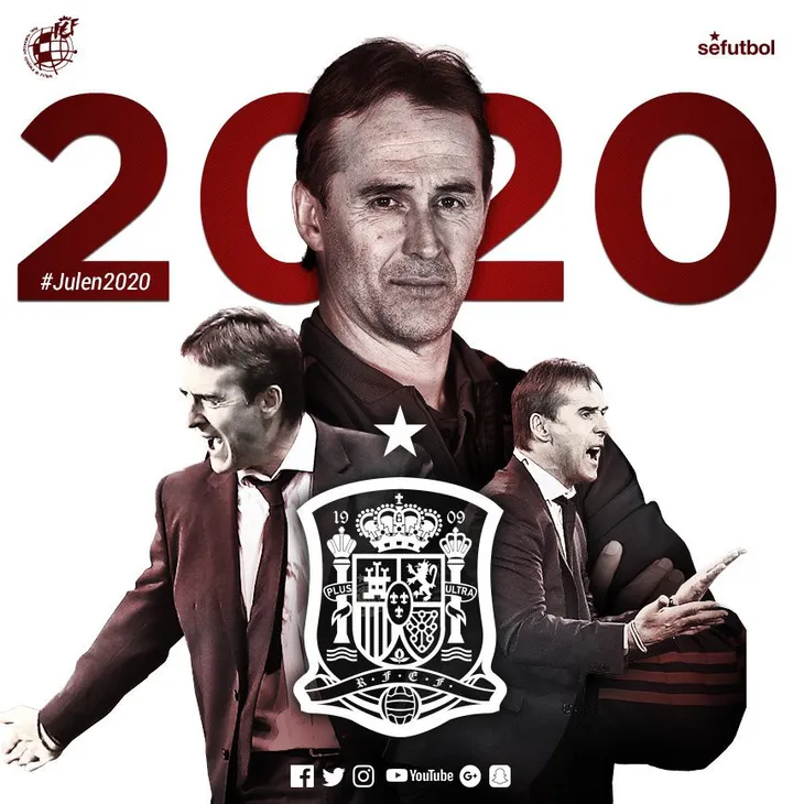ĐT Tây Ban Nha gia hạn hợp đồng với HLV Julen Lopetegui - Ảnh 1. ĐT Tây Ban Nha gia hạn hợp đồng với HLV Julen Lopetegui - Ảnh 1.
