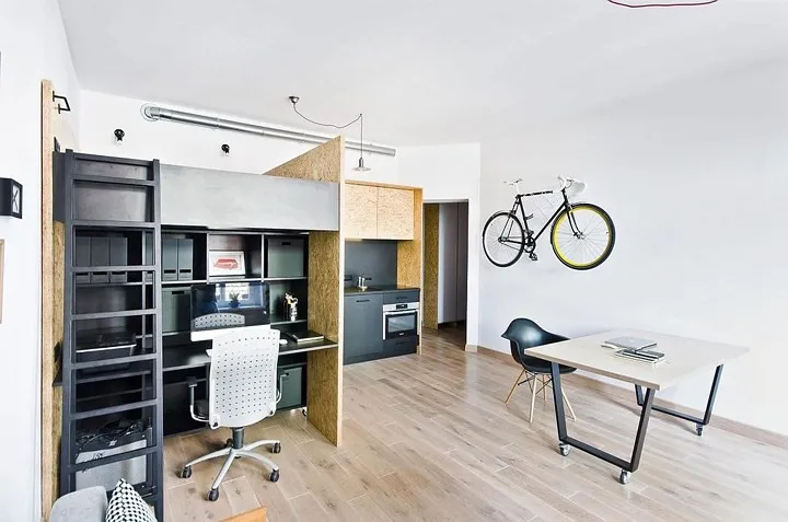 Căn hộ 37m2 đa năng và tiện nghi của chàng trai trẻ - Ảnh 5. Căn hộ 37m2 đa năng và tiện nghi của chàng trai trẻ - Ảnh 5.