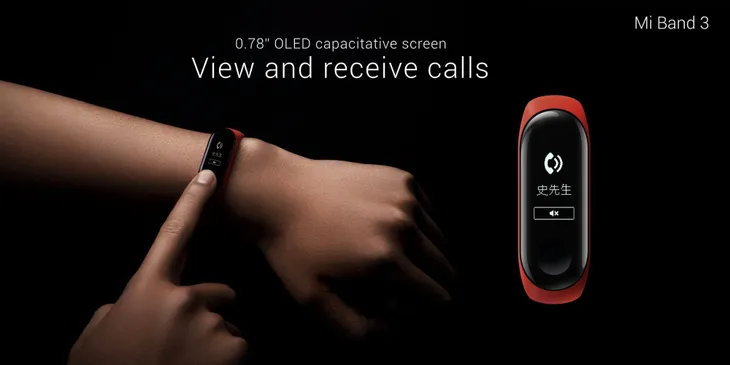 Mi Band 3 trình làng: Màn hình OLED, pin 20 ngày, giá gần 600.000 đồng - Ảnh 1. Mi Band 3 trình làng: Màn hình OLED, pin 20 ngày, giá gần 600.000 đồng - Ảnh 1.