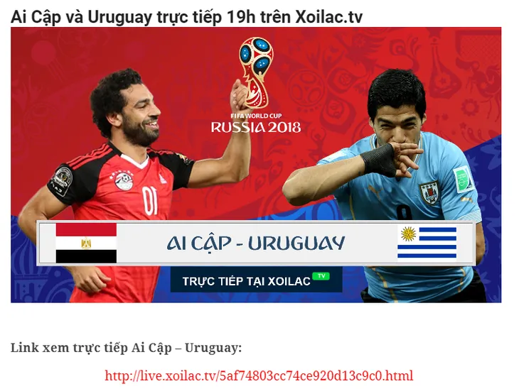 Tình trạng vi phạm bản quyền FIFA World Cup™ 2018 xuất hiện tràn lan trên Facebook, Youtube... - Ảnh 3. Tình trạng vi phạm bản quyền FIFA World Cup™ 2018 xuất hiện tràn lan trên Facebook, Youtube... - Ảnh 3.