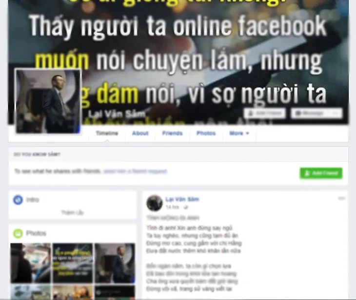 Nhà báo Lại Văn Sâm khẳng định lần nữa: 100% trang Facebook mang tên tôi đều là giả mạo - Ảnh 1. Nhà báo Lại Văn Sâm khẳng định lần nữa: 100% trang Facebook mang tên tôi đều là giả mạo - Ảnh 1.