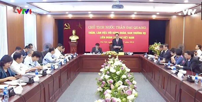 Chủ tịch nước làm việc với Liên đoàn Luật sư Việt Nam - Ảnh 1. Chủ tịch nước làm việc với Liên đoàn Luật sư Việt Nam - Ảnh 1.