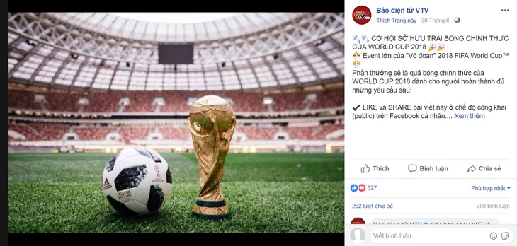 Đã tìm ra người trúng thưởng trái bóng Telstar 18 của chương trình Võ đoán 2018 FIFA World Cup™ - Ảnh 1. Đã tìm ra người trúng thưởng trái bóng Telstar 18 của chương trình Võ đoán 2018 FIFA World Cup™ - Ảnh 1.