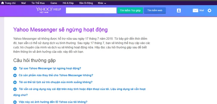 Sau ngày hôm nay 17/7, Yahoo Messenger chính thức chết - Ảnh 1. Sau ngày hôm nay 17/7, Yahoo Messenger chính thức chết - Ảnh 1.
