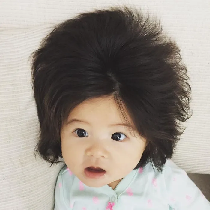 Bé gái 6 tháng tuổi gây sốt vì mái tóc dựng ngược có một không hai - Ảnh 16. Bé gái 6 tháng tuổi gây sốt vì mái tóc dựng ngược có một không hai - Ảnh 16.