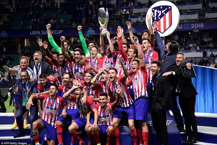 Vượt qua Real Madrid, Atletico Madrid lần thứ 3 giành siêu cúp châu Âu - Ảnh 7. Vượt qua Real Madrid, Atletico Madrid lần thứ 3 giành siêu cúp châu Âu - Ảnh 7.