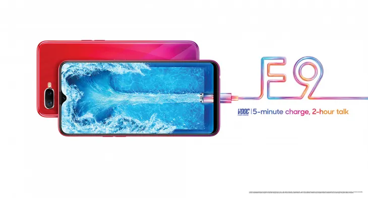 Oppo F9 ra mắt: 5 phút sạc có 2 giờ liên lạc - Ảnh 1. Oppo F9 ra mắt: 5 phút sạc có 2 giờ liên lạc - Ảnh 1.