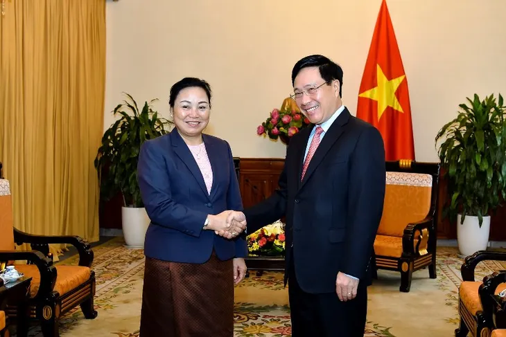 Phó Thủ tướng Phạm Bình Minh tiếp Thứ trưởng Bộ Ngoại giao Lào - Ảnh 2. Phó Thủ tướng Phạm Bình Minh tiếp Thứ trưởng Bộ Ngoại giao Lào - Ảnh 2.