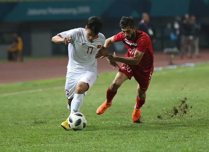 ẢNH: Olympic Việt Nam thắng ngoạn mục Olympic Syria, giành quyền vào bán kết ASIAD 2018 - Ảnh 6. ẢNH: Olympic Việt Nam thắng ngoạn mục Olympic Syria, giành quyền vào bán kết ASIAD 2018 - Ảnh 6.
