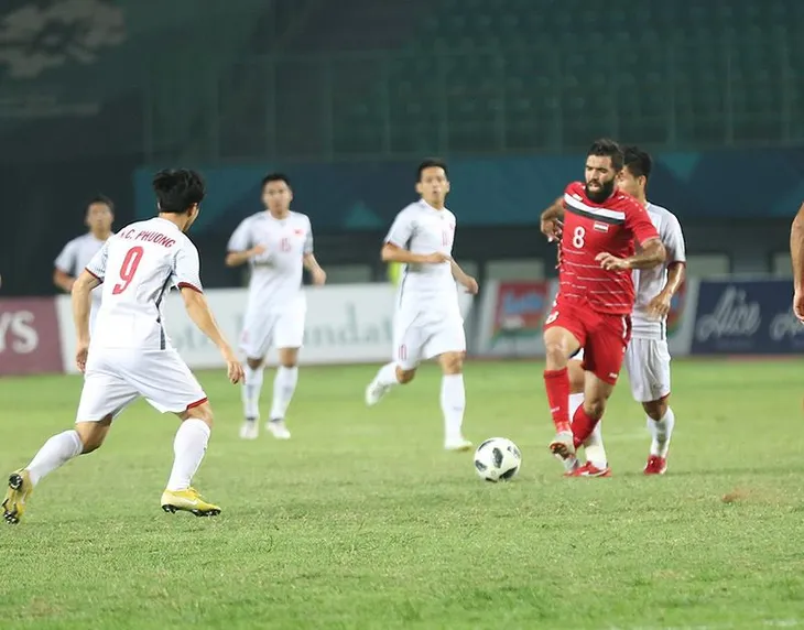ẢNH: Olympic Việt Nam thắng ngoạn mục Olympic Syria, giành quyền vào bán kết ASIAD 2018 - Ảnh 16. ẢNH: Olympic Việt Nam thắng ngoạn mục Olympic Syria, giành quyền vào bán kết ASIAD 2018 - Ảnh 16.