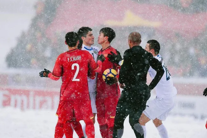 Trước trận U23 Việt Nam - U23 Uzbekistan, nhớ về chung kết U23 châu Á 2018 dưới trời tuyết Thường Châu - Ảnh 6. Trước trận U23 Việt Nam - U23 Uzbekistan, nhớ về chung kết U23 châu Á 2018 dưới trời tuyết Thường Châu - Ảnh 6.