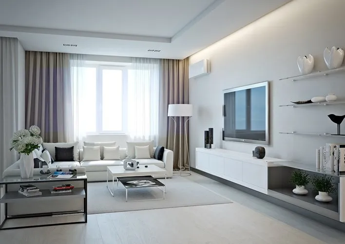 Căn hộ có nội thất màu trắng tinh tế - Ảnh 3. Căn hộ có nội thất màu trắng tinh tế - Ảnh 3.