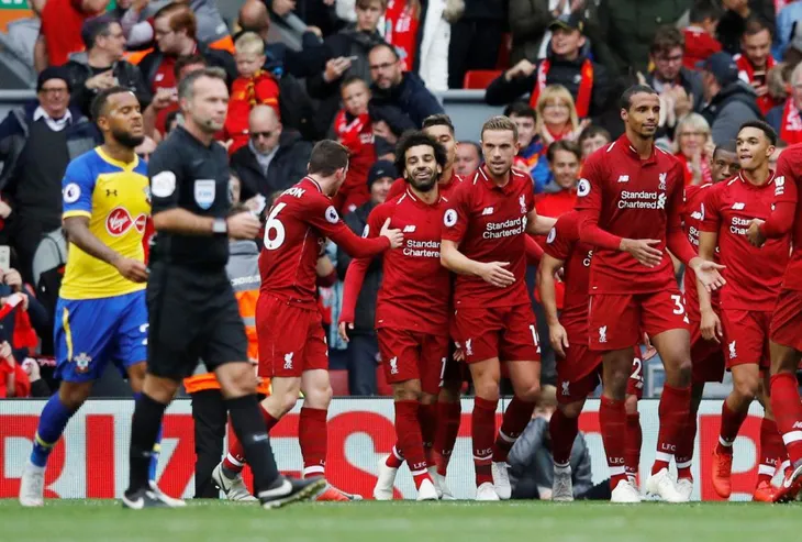 BXH Ngoại hạng Anh sau vòng 6: Liverpool giành lại ngôi đầu - Ảnh 1. BXH Ngoại hạng Anh sau vòng 6: Liverpool giành lại ngôi đầu - Ảnh 1.