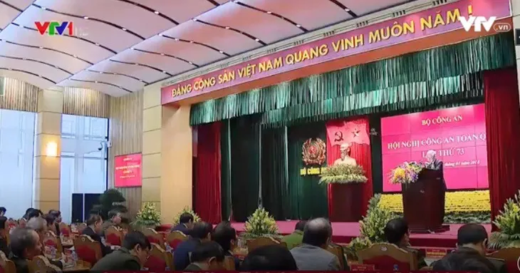 Tổng Bí thư Nguyễn Phú Trọng dự Hội nghị Công an toàn quốc - Ảnh 2. Tổng Bí thư Nguyễn Phú Trọng dự Hội nghị Công an toàn quốc - Ảnh 2.