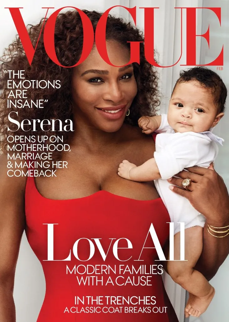 Serena Williams mang con gái lên Vogue - Ảnh 1. Serena Williams mang con gái lên Vogue - Ảnh 1.